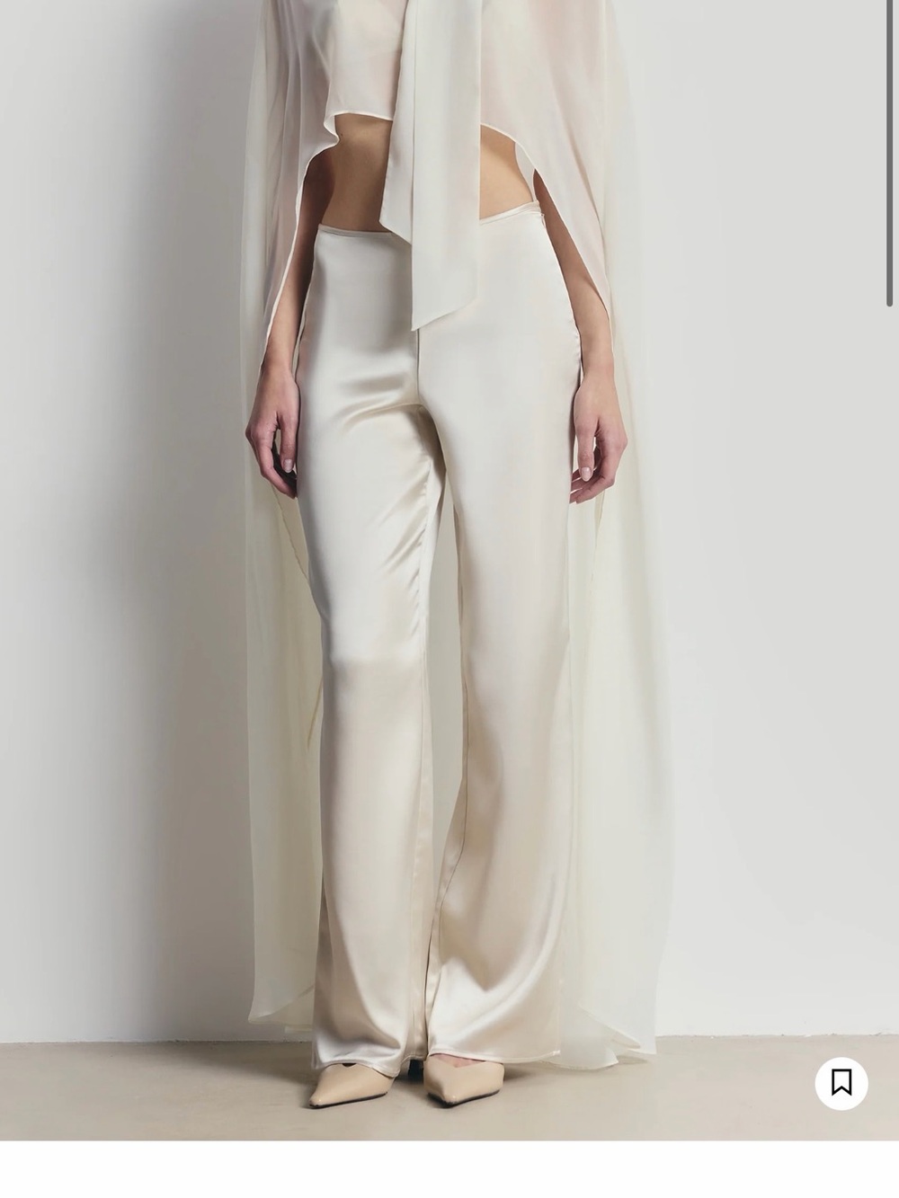 Because of Alice Sheer Chiffon High Neck Cape